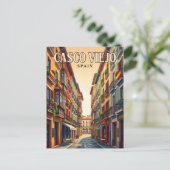 Casco Viejo Spanien Postkarte (Stehend Vorderseite)