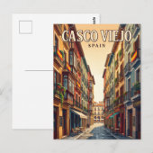Casco Viejo Spanien Postkarte (Vorne/Hinten)