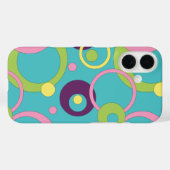 Case für das Handy von Funky Blue Circles (Rückseite (Horizontal))