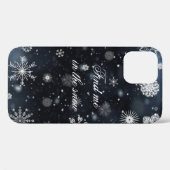 Case für das iPhone Case im Winter-Schneeflocken (Rückseite (Horizontal))