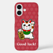 Case für das iPhone "Japanese Lucky Cat" (Rückseite)