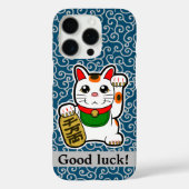 Case für das iPhone "Japanese Lucky Cat" (Rückseite)