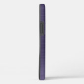 Case für das iPhone mit lila Metallic Monogram (Rückseite / Rechts)