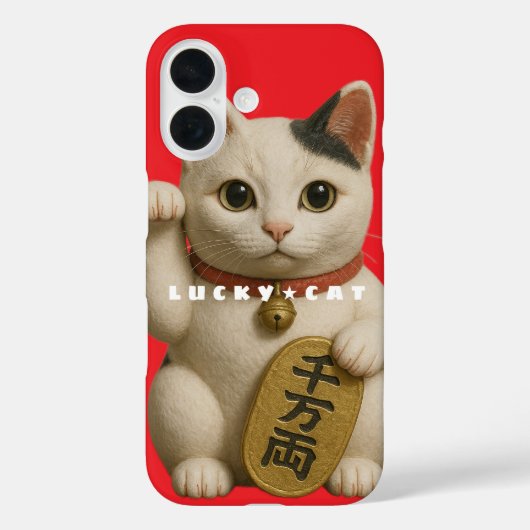 Case für das iPhone von Japanese Lucky Cat Charm C (Rückseite)