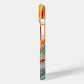 Case für iPhone 15 - Exotische Wasserfarben-Blume (Rückseite / Links)
