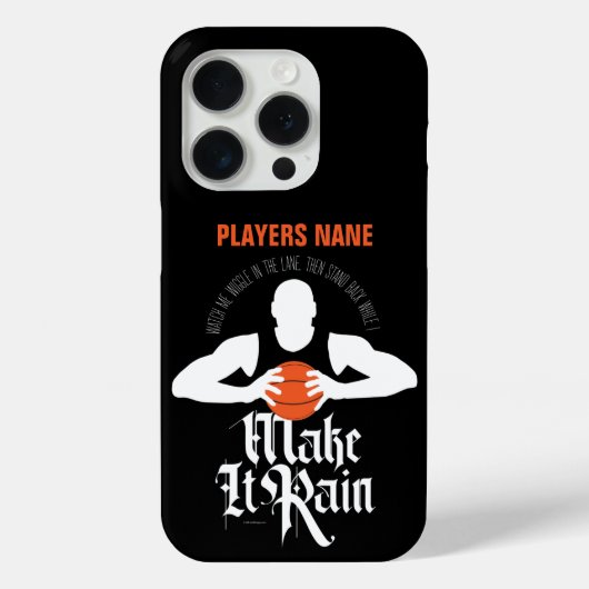 Case für iPhone Case: Regen (Basketball) (Rückseite)