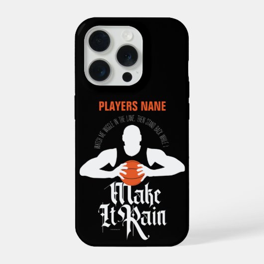 Case für iPhone Case: Regen (Basketball) Hülle (Rückseite)