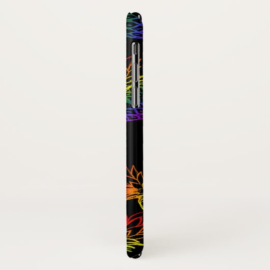 Case für iPhone/iPad mit Regenbogenananas. (Hinten/Links)