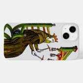 Case für iPhone mit Vintager Hand (Rückseite (Horizontal))