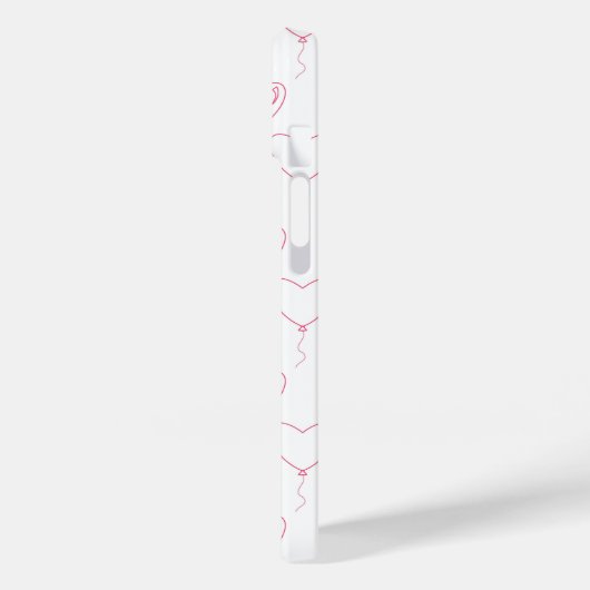 Case iPhone Rotes Herz Valentine Tag (Rückseite / Links)