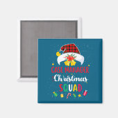 Case Manager Christmas Squad Santa Hat Matching Pr Magnet (Vorderseite/Rückseite)