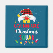 Case Manager Christmas Squad Santa Hat Matching Pr Magnet (Vorne)