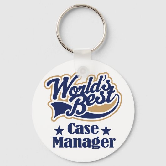 Case Manager-Geschenk (Worlds Best) Schlüsselanhänger (Vorderseite)