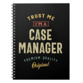 Case Manager Job Titel Männer Frauen Geschenk Notizblock (Vorderseite)