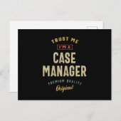 Case Manager Job Titel Männer Frauen Geschenk Postkarte (Vorne/Hinten)