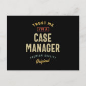 Case Manager Job Titel Männer Frauen Geschenk Postkarte (Vorderseite)