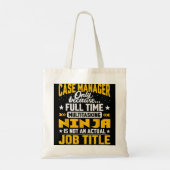 Case Manager Job Title - Funny Case Director CEO Tragetasche (Rückseite)