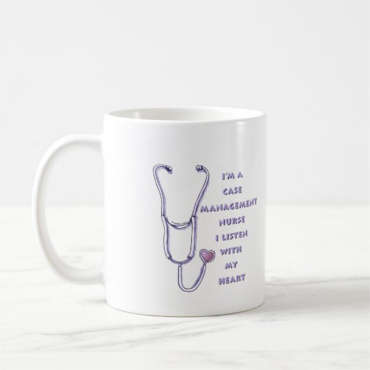 Case Manager Nurse Heart Kaffeetasse (Links)