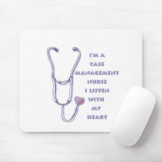 Case Manager Nurse Heart Mousepad (Mit Mouse)