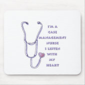 Case Manager Nurse Heart Mousepad (Vorne)