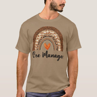 Case Manager Rainbow Leopard Geschenk 3 T-Shirt