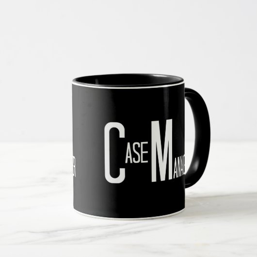 Case Manager Tasse (VorderseiteRechts)