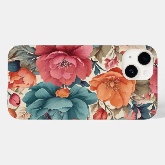 Case-Mate, Apple iPhone 14, Florals Muster Case-Mate iPhone Hülle (Rückseite (Horizontal))