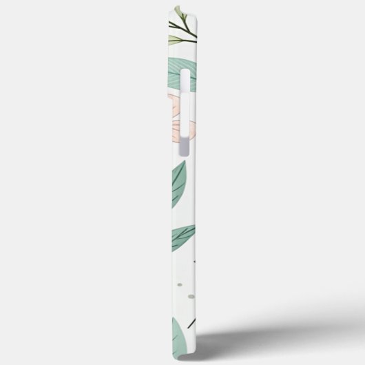 Case Mate Barely There - Blumendesign für (Rückseite / Links)