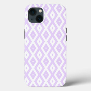 Case-Mate bei lila-weißem Karo-Muster Lilac iPhone Hülle