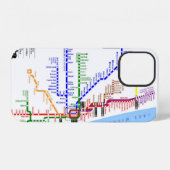 Case Mate Case mit der U-Bahn in Chicago iPhone Hülle (Rückseite (Horizontal))