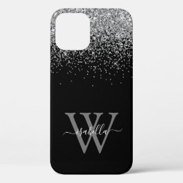 Case-Mate für den Namen eines schwarzen Glitzer iPhone Hülle