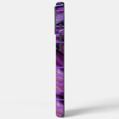 Case-Mate für lila Abstrakte Monogramm iPhone Hülle (Rückseite / Links)