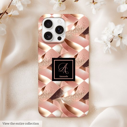 Case-Mate iPhone 16 Hülle Elegant Rose Gold Gesche
