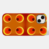 Case-Mate iPhone 1970 in Retro-Orange Hülle (Rückseite (Horizontal))