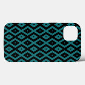 Case-Mate iPhone aquamarin und schwarz Hülle (Rückseite (Horizontal))