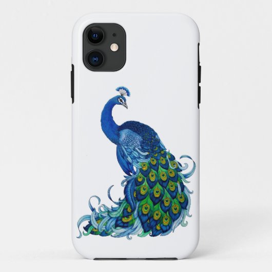 Case-Mate-iPhone-Fall für klassische Pfauendesign Case-Mate iPhone Hülle (Rückseite)