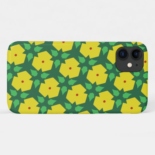 Case-Mate-iPhone-Fall für stilisierte Blume Case-Mate iPhone Hülle (Rückseite (Horizontal))