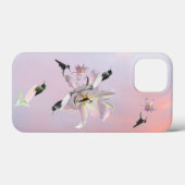 Case-Mate-iPhone für Kolibri und Lilien Case-Mate iPhone Hülle (Rückseite (Horizontal))