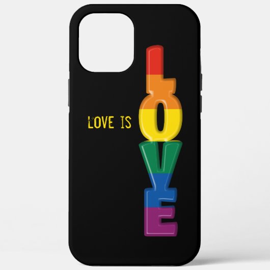 Case-Mate-iPhone-Gehäuse mit Regenbogen-Liebe Case-Mate iPhone Hülle (Rückseite)