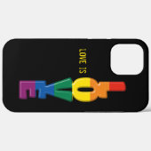 Case-Mate-iPhone-Gehäuse mit Regenbogen-Liebe Case-Mate iPhone Hülle (Rückseite (Horizontal))