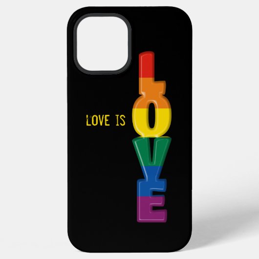 Case-Mate-iPhone-Gehäuse mit Regenbogen-Liebe iPhone Hülle (Rückseite)