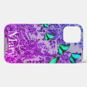 CASE MATE IPHONE-Hülle BLAUE SPITZE MIT INDIVIDUEL (Rückseite (Horizontal))