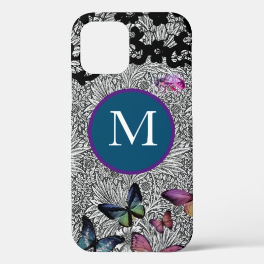 CASE MATE IPHONE-Hülle William Morris SCHWARZE SPI (Rückseite)