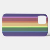 Case-Mate-iPhone mit abgeschrägten Regenbogenstrei Case-Mate iPhone Hülle (Rückseite (Horizontal))