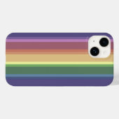 Case-Mate-iPhone mit abgeschrägten Regenbogenstrei Case-Mate iPhone Hülle (Rückseite (Horizontal))