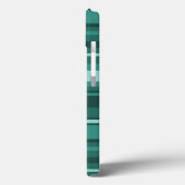 Case-Mate-iPhone mit aquamarinen Streifen Case-Mate iPhone Hülle (Rückseite / Links)