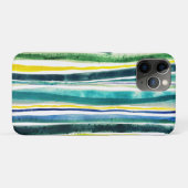 Case-Mate iPhone mit blauem und grünem Streifen Hülle (Rückseite (Horizontal))