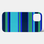 Case-Mate iPhone mit blauem und grünem Streifen Hülle (Rückseite (Horizontal))