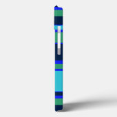 Case-Mate iPhone mit blauem und grünem Streifen Hülle (Rückseite / Links)
