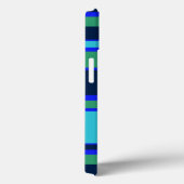Case-Mate iPhone mit blauem und grünem Streifen Hülle (Rückseite / Rechts)